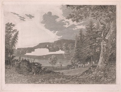 Bay Beckford'un değişikliklerinden önceki haliyle Fonthill by William Byrne