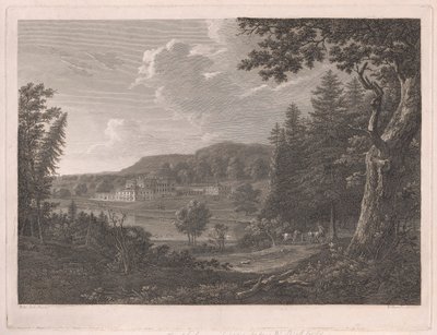 Bay Beckford'un değişikliklerinden önceki haliyle Fonthill by William Byrne