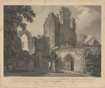 Leiston Manastırı'nın görünümü by William Byrne