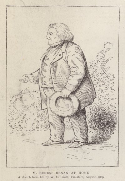 Ernest Renan, Fransız filozof ve din tarihçisi, evinde by William C. Smith