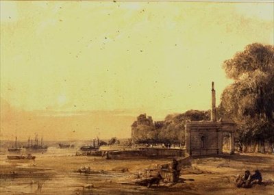 Bir Görünüm, Muhtemelen Akşam Seine Nehri Üzerinde by William Callow