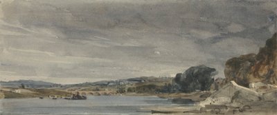 St. Cloud'daki Seine Nehri by William Callow