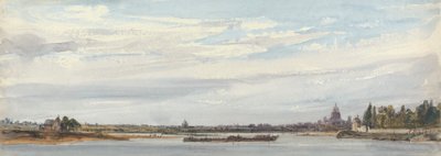 Charenton'dan Paris manzarası by William Callow