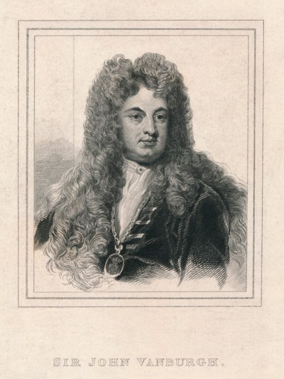 "Sir John Vanburgh", 1830. by William Camden Edwards