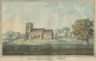 Castle Church - Kilise: suluboya resim ve [18. yüzyıl] (resim) by William Carter