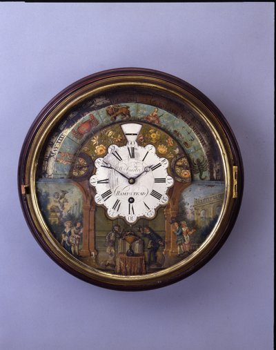 Kadranlı saat, 19. yüzyıl sonu, c.1770 kadran (maun) by William Carter