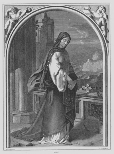 John Milton, Dalgın (gravür) by William Cave Thomas
