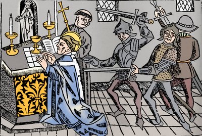 Canterbury'li Aziz Thomas'ın Şehitliği, c1484 by William Caxton