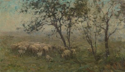 Bir koyun sürüsü by William Charles Estall
