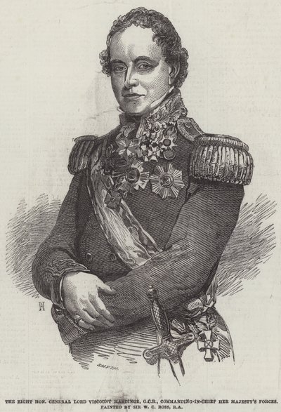 Sayın General Lord Vikont Hardinge, GCB, Majestelerinin Kuvvetleri Başkomutanı by William Charles Ross