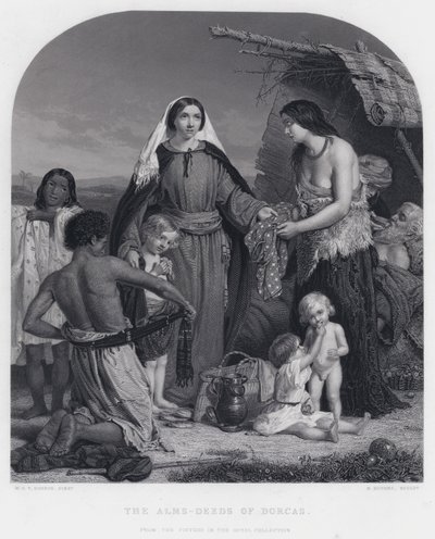 ಡೋರ್ಕಾಸ್ (ಕೆತ್ತನೆ) ಟರ್ಕಿಯ ಭಿಕ್ಷೆ-ಕಾರ್ಯಗಳು by William Charles Thomas (after) Dobson