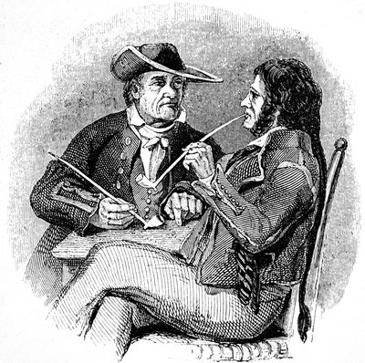 Eski tuzlar (denizciler, Denizciler), bir pipo tütünün tadını çıkarıyor by William Clarkson (manner of) Stanfield