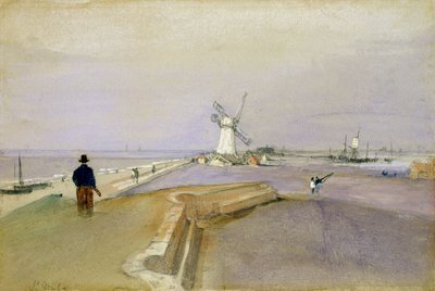 St. Malo (kağıt üzerine grafit, suluboya ve gövde rengi) by Clarkson Frederick Stanfield