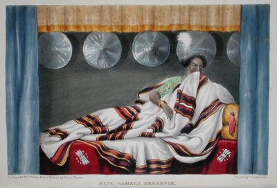 Kral Sahela Selassie, Binbaşı W. Cornwallis Harris tarafından 