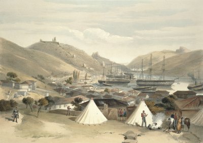 Balaklava, Denize Doğru Bakarken, 'Doğudaki Savaş Yeri'nden bir levha, 1856 by William Crimea Simpson