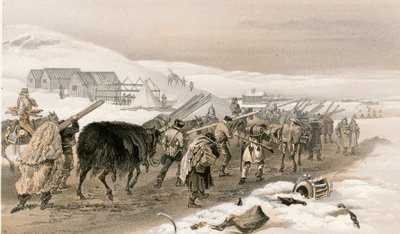 Ordu için kulübeler ve savaş kıyafetleri by William Crimea Simpson