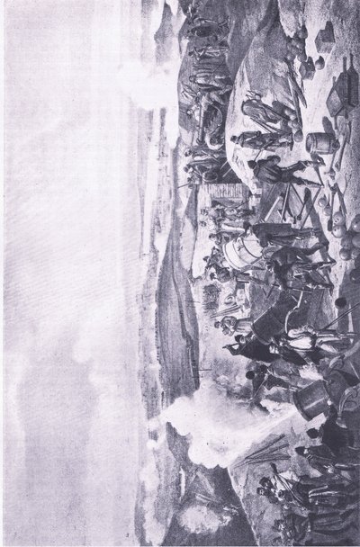 Sivastopol: Piller üzerinde sıcak bir gün, İngiliz Kara ve Deniz Savaşlarından bir çizim, 1915 by William Crimea Simpson