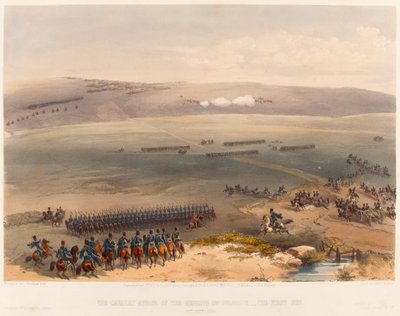 ?Bulganak Tepeleri Süvari Meselesi - Birinci Silah. 19 Eylül 1854?, 1855 by William Crimea Simpson