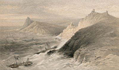 Balaklava Limanı açıklarında fırtına, 14 Kasım 1854 by William Crimea Simpson