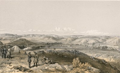 Tchernaya Vadisi, kuzeye bakıyor by William Crimea Simpson