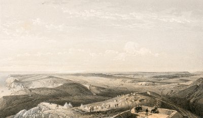 View from the heights above Balaklava looking towards Sebastopol by William Crimea Simpson
