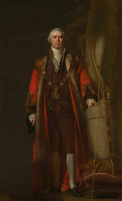 Charles Thorp Dublin Lord Mayor olarak, c. 1800. by William Cuming