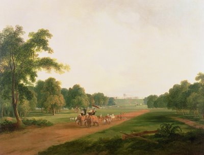 Hindistan'da Bir Av Partisi by William Daniell