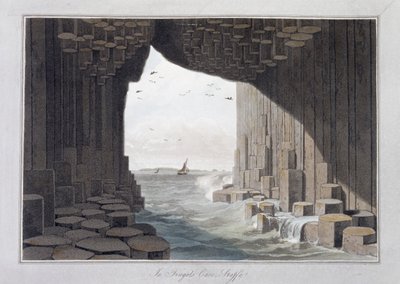 Fingal Mağarasında, Staffa, İskoçya, 1829 by William Daniell