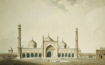 Jama Mescidi, Delhi, by William Daniell