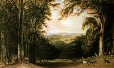 Ormanlık manzara, Windsor by William Daniell