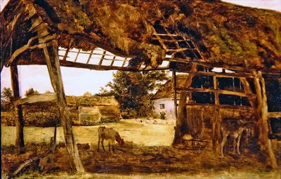 Eski Çiftlik Kulübesi (gemide yağ) by William Davis