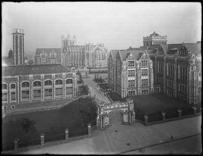 New York Şehir Koleji kampüsünün yüksek açılı görünümü, New York City, 16 Temmuz 1914 by William Davis Hassler