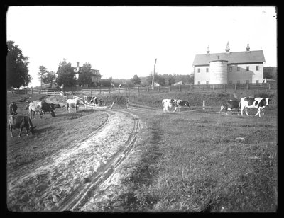 McCready çiftlik ahırı ve Thomas konutu, Pennsylvania, c.1913 by William Davis Hassler
