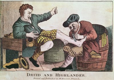 Druid ve Highlander, 1815 by William Davison