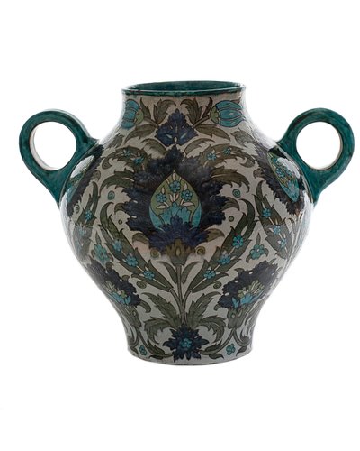 Çift Kulplu Pers Vazo, 1888-1907 by William de Morgan