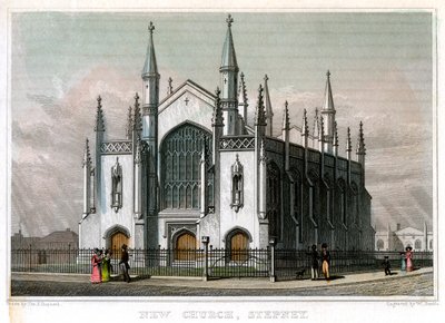 Yeni Kilise, Stepney, Londra, 1828. by William Deeble