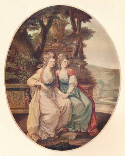 Devonshire Düşesi ve Lady Duncannon, 1782 by William Dickinson