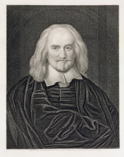 James Posselwhite (1798-1884) pub tarafından oyulmuş Thomas Hobbes (1588-1679) portresi. tarafından William Mackenzie by William Dobson