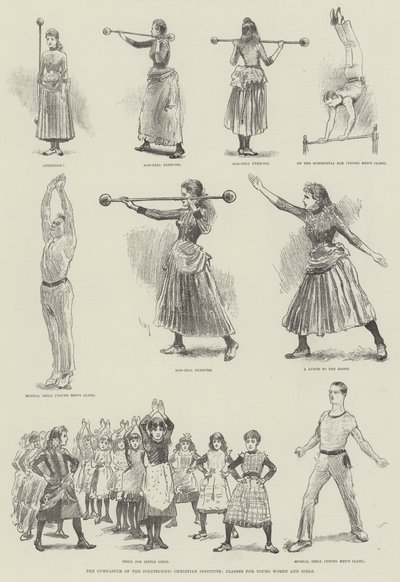 Politeknik Hıristiyan Enstitüsü Spor Salonu, Genç Kadınlar ve Kız Çocukları için Sınıflar by William Douglas Almond