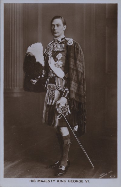 Majesteleri Kral George VI (s/b fotoğraf) by William Drummond Young
