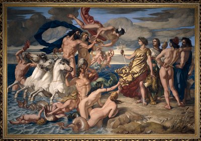 Neptün, Denizler İmparatorluğu'nu Britannia'ya teslim ediyor by William Dyce
