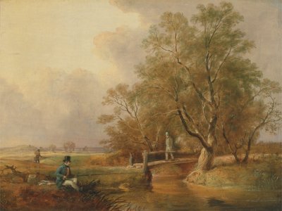 Balık Tutma: Dip Balıkçılığı (tuval üzerine yağlı boya) by William E. Jones