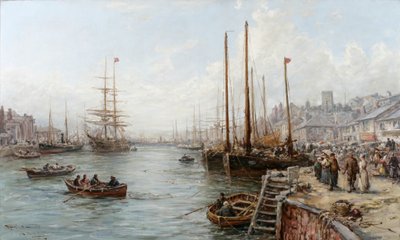 Douglas Limanı, Man Adası by William Edward Webb