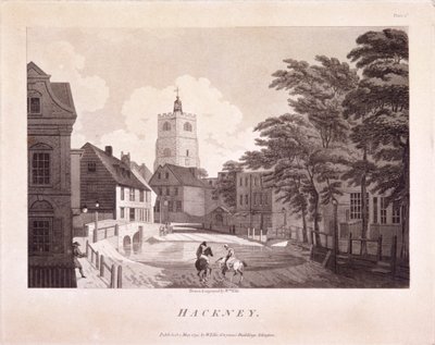 Hackney Brook, Hackney, Londra, 1791 by William Ellis
