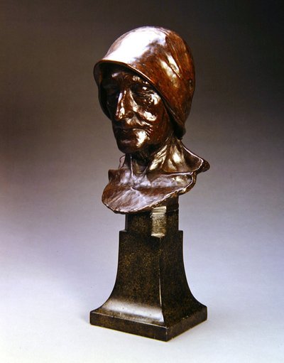 Yaşlı bir kadın, 1890 dolayları (bakır ve bronz) by William Ernest Reynolds Stephens