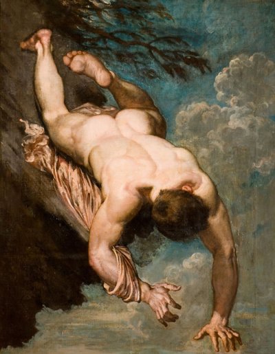 Manlius Kayadan Fırlattı, 1818. by William Etty
