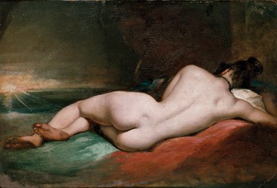 Çıplak kadın uzanmış, 19. yüzyılın başlarında. by William Etty