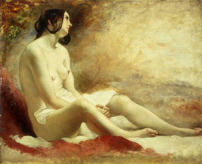 Dökümlü Bir Çıplak Çalışması by William Etty