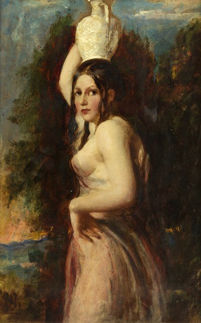 Su Taşıyıcı (değirmen tahtasındaki yağ) by William Etty
