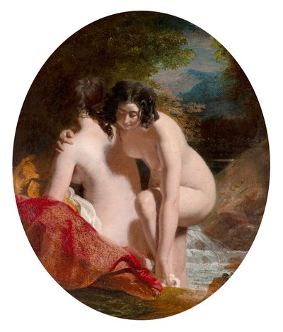 Yıkanan Kadınlar (panel üzerine yağlıboya) by William Etty